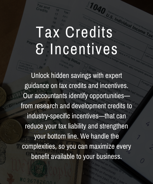 tax credits and incentives (1) tax credits and incentives (1)